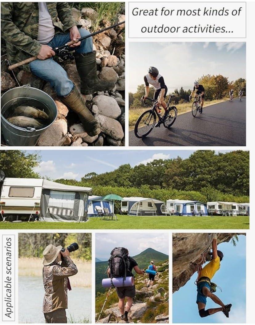imageGihuo Mens Fishing Vest Utility Safari Travel Vest with Pockets Outdoor Work Photo Cargo Fly Summer VestKhakimesh