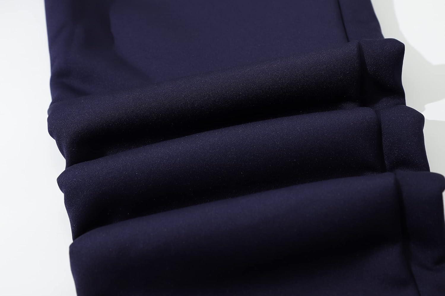 imageGihuo Mens Sherpa Lined Athletic Sweatpants Winter Warm Track Pants01 Navyribbed Cuffs