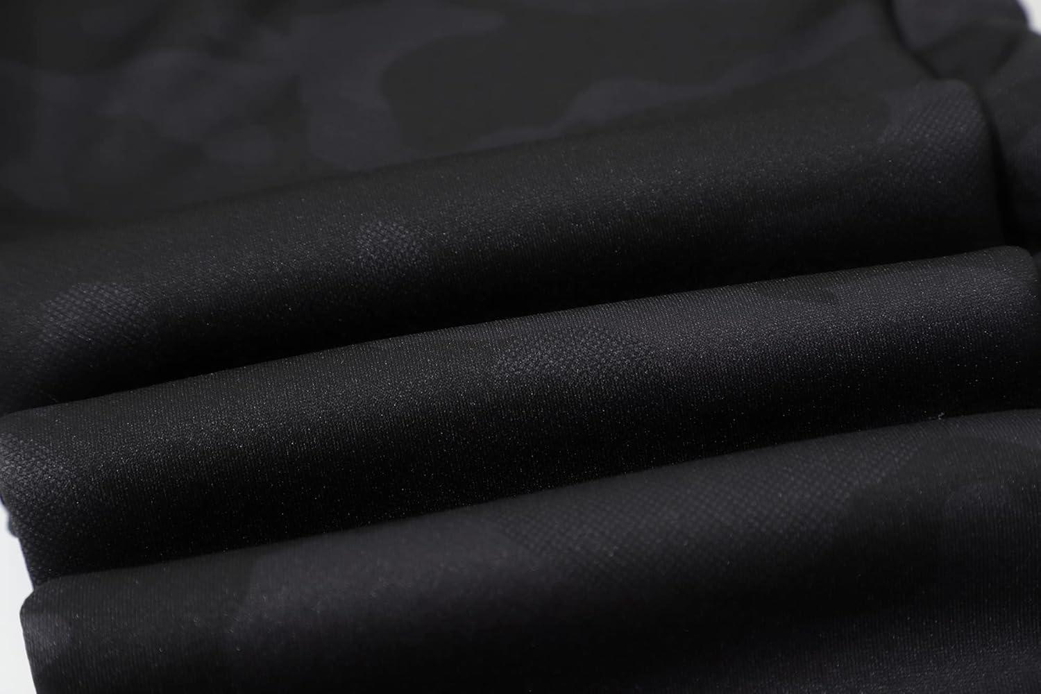 imageGihuo Mens Sherpa Lined Athletic Sweatpants Winter Warm Track Pants02 Blackcamo Straight Cuffs