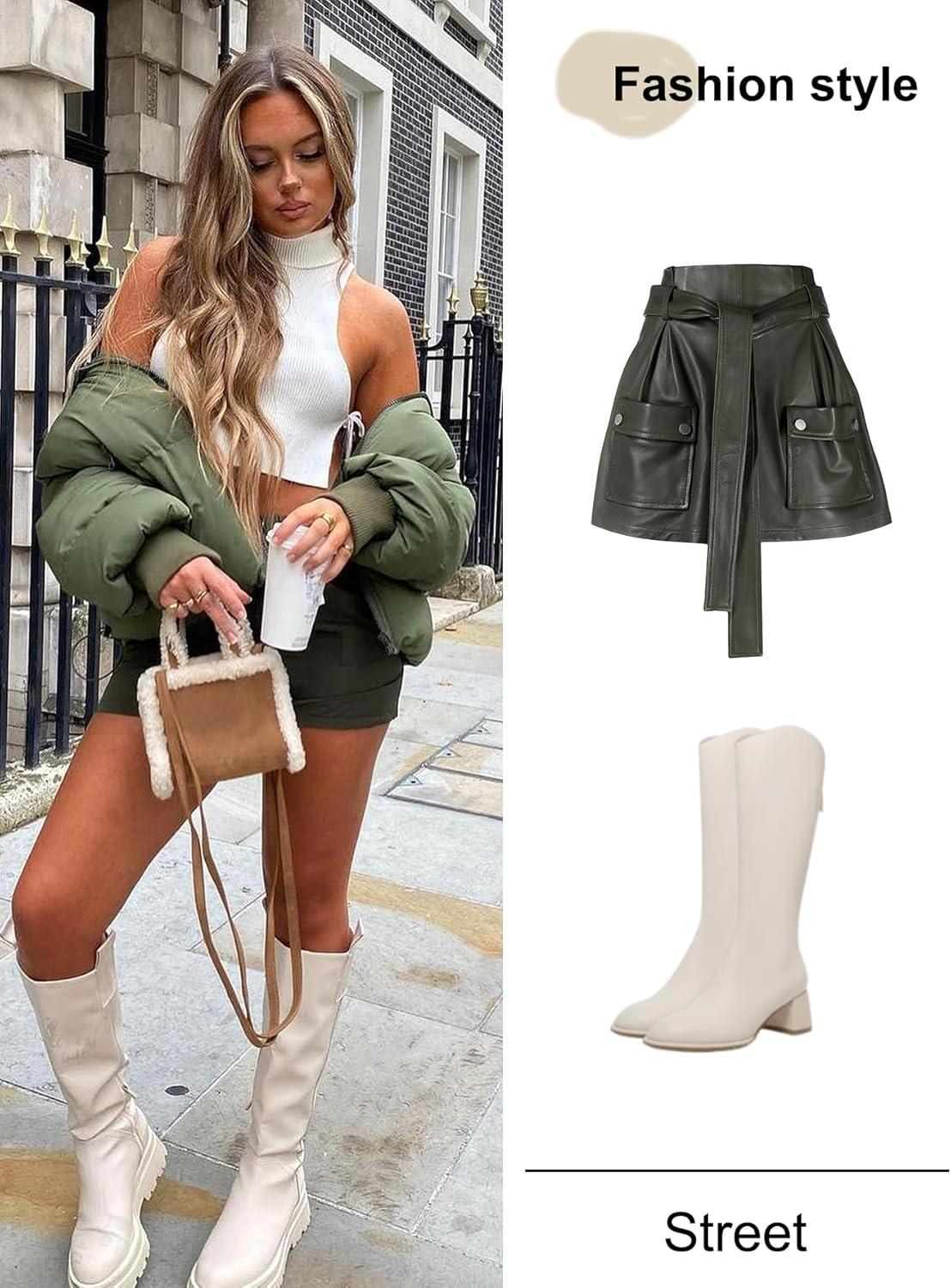 imageGihuo Womens Winter Cropped Puffer Jacket Coat Short Warm Quilted Jacket 2026Green