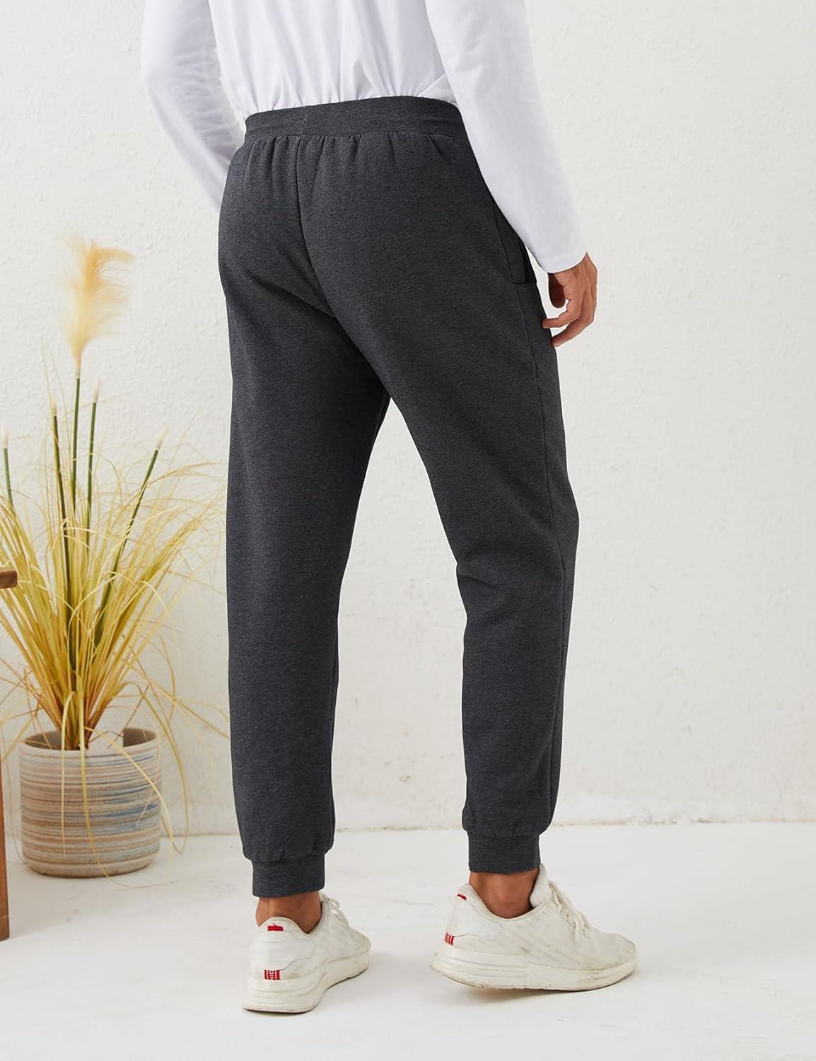 imageGihuo Men Sweatpants Sherpa Fleece Lined Sweatpants Winter Thermal Active Outdoor Sports Track Jogger Pants01 Darkgrey