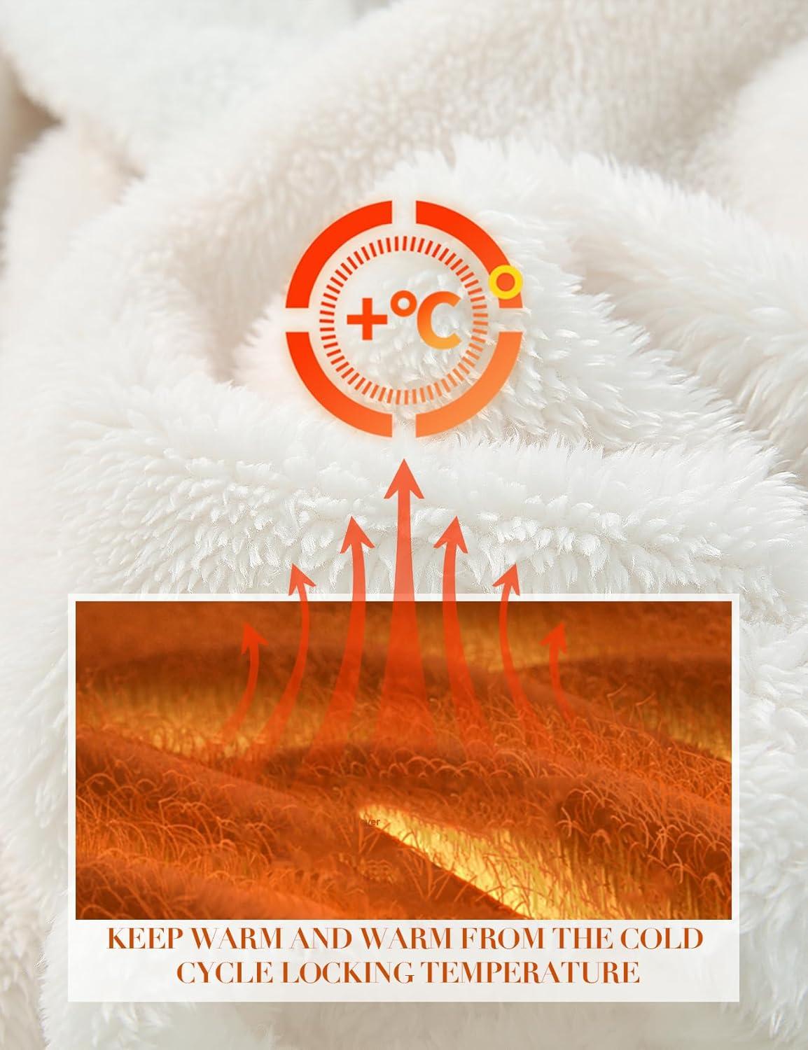 imageGihuo Women s Fluffy Pajamas Set Fleece Pullover Pants Loose Plush Sleepwear 2 Piece Pjs Set Warm Loungewear FuzzyBeige