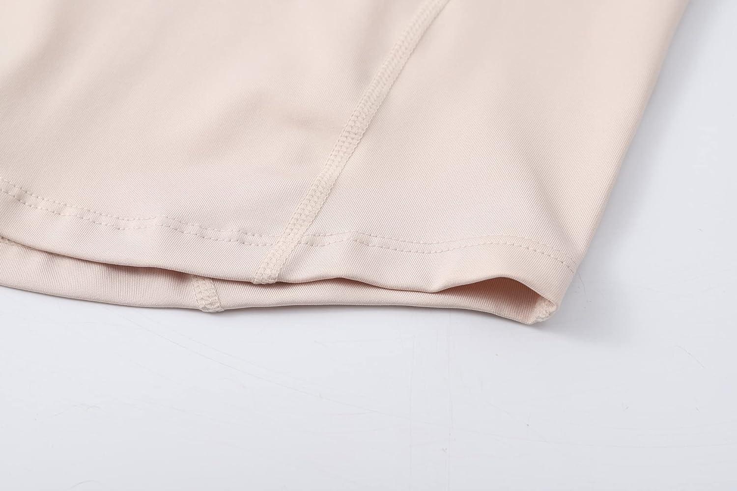 imageGihuo Womens Athletic Full Zip Lightweight Workout Jacket with Thumb HolesBeige