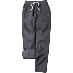 Gihuo Womens Sweatpants Warm Fleece Sweatpants Winter Sherpa Lined Joggers Pants(Dark Grey)