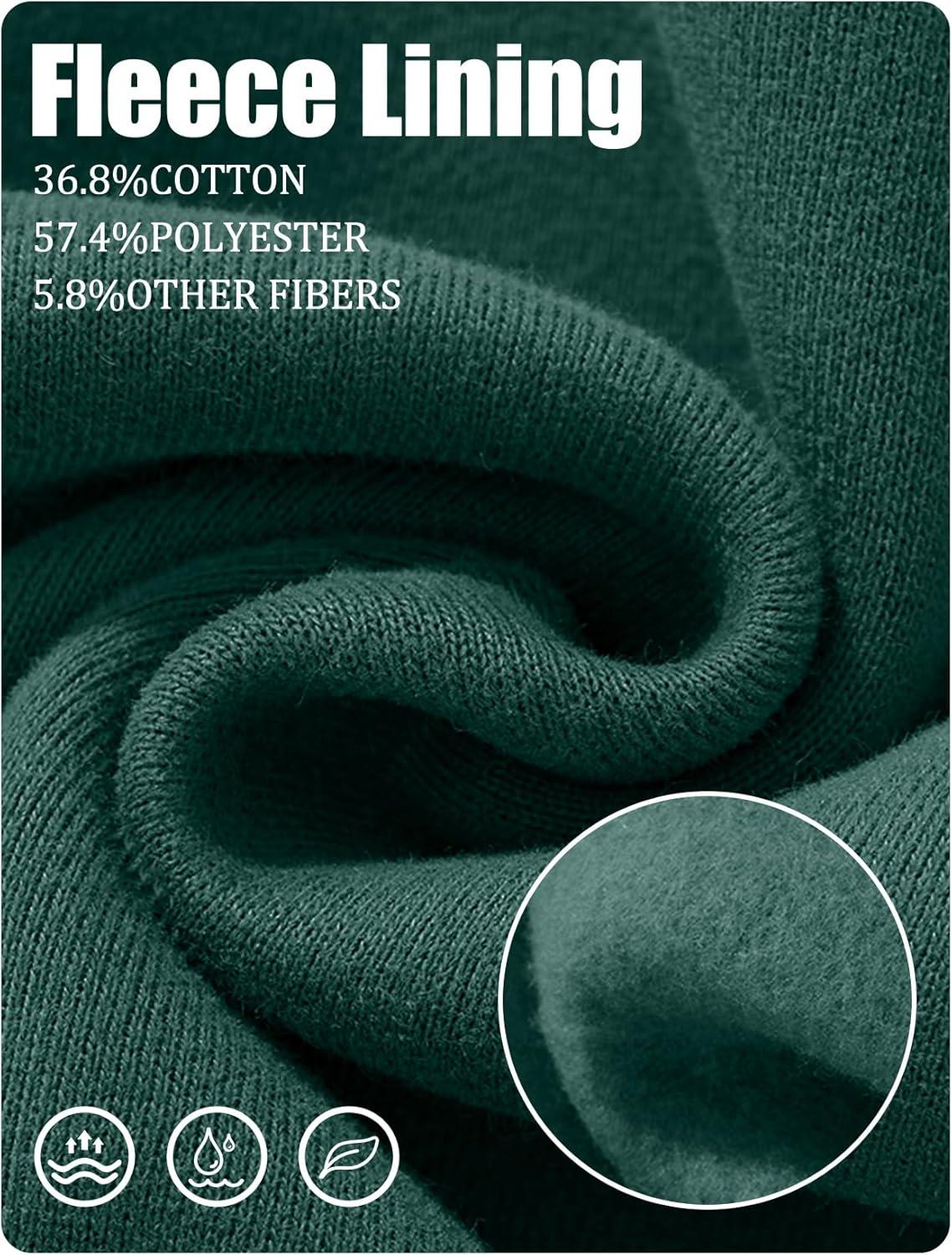 imageGihuo Men Hoodie Mens Fleece Hooded Pullover SweatshirtsGreen